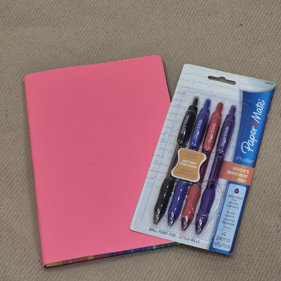 Pink Notebook and Pen Set - Picture 2 of 16